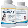 Salveo Petcare Omega 3 Fish Oil for Dogs - Natural Pet Supplement for Shiny Coat - Wild Caught More EPA & DHA Than Salmon Oil - No Fishy Smell or Mess - Ideal for Medium Large Dogs