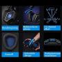Pudincoco SADES USB Gaming Headset Stereo Computer Headphone with Mic 3.5mm Jack for PC Laptop Mobile Phone for Mac for Xbox one for PS4(Black & Blue)