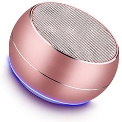 NUBWO Portable Bluetooth Speakers with HD Audio and Enhanced Bass, Built-in Speakerphone for iPhone, iPad, BlackBerry, Samsung and More (Rose Gold)