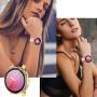 ZAROTO Compatible for Samsung Active 2 Screen Protector, 3 Pack Full Cover for Galaxy Watch Active 2 Accessories 40mm, Soft Thin Active 2 Watch Band TPU Anti-Scratch case (Black+Rose Pink+Gold)