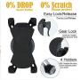Amoner Bicycle Phone Mount, Anti Shake and Stable Cradle Clamp with 360° Rotation Bicycle Phone Mount/Bike Accessories/Bike Phone Holder for iPhone Android GPS Other Devices up to 6.5 inches