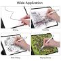 Mixoo Stylus Pens for Touch Screens - Disc & Fiber Tip 2 in 1 High Sensitivity Universal Stylus for iPad, iPhone, Tablets and Other Capacitive Touch Screens (White)