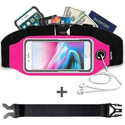 Smartlle Fanny Pack, Running Belt, Waist Bag for Women & Men for iPhone 11/11 Pro/11 Pro Max/XR/XS Max/X/XS/8 7 6 6S Plus, Samsung Galaxy S/Note, All Mobiles up to 6.7,Gym Workout Fitness Gear-Pink Smartlle Fanny Pack, Running Belt, Waist Bag for Women & Men for iPhone 11/11 Pro/11 Pro Max/XR/XS Max/X/XS/8 7 6 6S Plus, Samsung Galaxy S/Note, All Mobiles up to 6.7,Gym Workout Fitness Gear-Pink