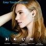 Kurdene Small Wireless Earbuds,Bluetooth Earbuds with Charging Case Bass Sounds IPX8 Waterproof Sports Headphones with Mic Touch Control 24H Playtime for iPhone/Samsung/Android-Black