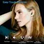 Kurdene Small Wireless Earbuds,Bluetooth Earbuds with Charging Case Bass Sounds IPX8 Waterproof Sports Headphones with Mic Touch Control 24H Playtime for iPhone/Samsung/Android-Black