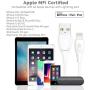 Syncwire iPhone Charger Lightning Cable 6ft [Apple Mfi Certified] Ultra-Durable Fast Charging & Syncing Apple Charger Cord for iPhone Xs Max XR X 8 Plus 7 Plus 6S 6 Plus Se 5, iPad iPod - White