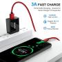 CLEEFUN USB C Cable Fast Charging, [6 Pack, 3/3/6/6/10/10 ft] Nylon Braided USB A to Type C Charger Cord Compatible with Samsung Galaxy S10e S20 S10 S9 S8 Plus, Note 10 9 8, Moto G8 G7 G6, LG G8 G7