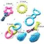 SZKOKUHO 17 Packs Durable Pet Puppy Dog Chew Toys Set Puppy Teething Ball Toys Puppy Rope Dog Tug Toy Safety Design