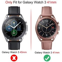 Suoman 4-Pack for Samsung Galaxy Watch 3 41mm Screen Protector Tempered Glass for Galaxy Watch 3 (41mm) [2.5D 9H Hardness] [Anti-Scratch]