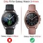 Suoman 4-Pack for Samsung Galaxy Watch 3 41mm Screen Protector Tempered Glass for Galaxy Watch 3 (41mm) [2.5D 9H Hardness] [Anti-Scratch]