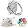 Allengel Cell Phone Ring Holder,360 Rotation Glitter Metal Finger Ring Grip Kickstand for Strong Magnetic Car Mount Compatible with iPhone,Samsung Galaxy,LG,HTC,All Smartphone,Phone Case-Silver