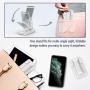 Tekpluze Cell Phone Stand for Desk,Foldable Aluminum Cell Phone Holder,Non-Slip Silicone Base with Multi-Angle and Height Adjustable, Compatible with All Smartphone,iPhone and Tablet (4-12") - White