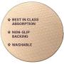 Zampa Pets Quality Whelp Round, Circular Shape Reusable Dog Pee Pads/Quilted, Fast Absorbing Dog Whelping Pad/Waterproof Puppy Training Mats/Machine Washable, Great for Playpen