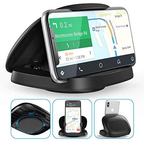Cell Phone Holder for Car,JOYEKY Vertical Horizontal Car Phone Mount with 360° Rotate Detachable Magnetic Base Dashboard Cradle Compatible iPhone Samsung Galaxy Android Smartphones, GPS Devices