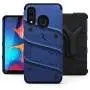 ZIZO Bolt Series for Samsung Galaxy A20 Case | Heavy-Duty Military-Grade Drop Protection w/Kickstand Included Belt Clip Holster Tempered Glass Lanyard Galaxy A50 - Blue