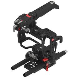 JTZ DP30 Camera Cage 15mm Rail Rod Baseplate Rig+ 4×4" Carbon Fiber Matte Box+ Follow Focus+ Power Supply (LE Version) for SONY A7,A7II,A7R,A7RII,A7S,A7SII DSLR Camera