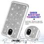 Galaxy J7 Refine/J7 2018/J7 Star/J7 Top/J7 Aura/J7 Aero/Crown/Eon Glitter Case,Luxury Glitter Sparkle Bling Case,Hybrid PC Silicone Faux Leather Cover,Dual Layer Armor Protective Phone Case Gray