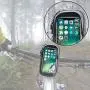 Aselife Waterproof Bike Handlebar Bag,Bicycle Phone Mount,Bicycle Phone Mount Holder Pouch Bag,Cycling Frame Transparent Touchable Case 360 Degrees Rotatable for Under 6 Smartphone