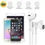 Headphones with Microphone, Certified XPOWER in-Ear 3.5mm Noise Isolating Earphones Sport Headset for Laptop Tablet Android Smartphones (White) 3-Pack