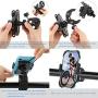 Bike Phone Holder Mount,Universal Premium Motorcycle Cell Phone Mount,Anti Shake and Stable Adjustable 360°Cradle Handlebar Holder Bicycles,Stroller or Motorbike for iPhone 11,8, 7 Xs/Samsung/GPS