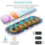CHOETECH Dual Fast Wireless Charger, 5 Coils Qi Certified 2 in 1 Wireless Pad Compatible with iPhone SE 2020/11/11 Pro/11 Pro Max/XS Max/X, Galaxy S20+/S10/Note 10, AirPods Pro(No AC Adapter)