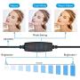 8" Selfie Ring Light with Stand & Cell Phone Holder LED Ringlight for Live Stream/Makeup/YouTube Video/Selfie/Vlog, Compatible with iPhone Xs Max XR Android