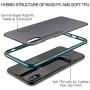 Meifigno Magic Series iPhone X Case, iPhone Xs Case, [Military Grade Drop Tested][Satiny Touch], Translucent Matte PC with Soft Edges, Shockproof and Protective Phone Case for iPhone X/Xs 5.8", Green