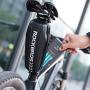 ROCKBROS Top Tube Bag Bike Bicycle Bag Front Frame Bag Water Resistant Bike Phone Bag EVA Hard Shell Mountain Bike Accessories Pouch Black