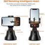 Cell Phone Tripods,Cell Phone Holder 360° Rotation Auto Face Object Tracking, Phone Camera Holder,Selfie Sticks Stand Compatible for iPhone Android,Live Stream/Tiktok/YouTube gimbowl 360 Rotation
