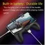 [The Latest Version] Mobile Game Controller 4 Trigger with 4000mAh Power Bank Cooling Fan for PUBG/Call of Duty/Fotnite [6 Finger Operation] L1R1 L2R2 Gamepad Trigger for 4.7-6.5&quot iOS Android Phone