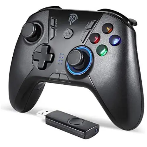 EasySMX Wireless Game Joystick Controller, 2.4G Wireless Gamepad Joystick PC, Dual Vibration, 8 Hours of Playing for PC/Android Phones, Tablets, TV Box (Wireless Game Controller) EasySMX Wireless Game Joystick Controller, 2.4G Wireless Gamepad Joystick PC, Dual Vibration, 8 Hours of Playing for PC/Android Phones, Tablets, TV Box (Wireless Game Controller)