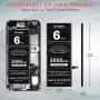 [2600mAh] Battery for iPhone 6 (Not 6S or 6 Plus), Upgrade 0 Cycle High Capacity Durable Replacement Battery for iPhone 6 Model A1586,A1589,A1549 with Full Set Repair Tool Kit, Adhesive & Instructions