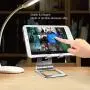 Adjustable iPad Stand, Tablet Stand Holders, Cell Phone Stands, iPhone Stand, Nintendo Switch Stand, iPad Pro Stand, iPad Mini Stands and Holders for Desk (4-10 inch) (Silver)