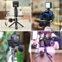 ULANZI U-Vlog Aluminum Vlog Tripod w Cold Shoe Mount Handle Grip for Canon G7X Mark III M6 Mark II Sony RX100 VII A6400 A6100 A6600 Compact Cameras Mounting Microphone Vlogging