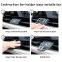 LUNQIN Car Phone Holder for 2019-2020 Toyota RAV4 Auto Accessories Navigation Bracket Interior Decoration Mobile Cell Phone Mount