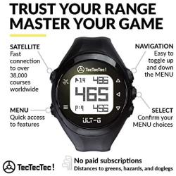 TecTecTec ULT-G Golf GPS Watch, Preloaded Worldwide Courses, Lightweight, Simple, Easy-to-use Golf Watches