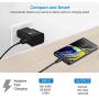 Samsung Adaptive Fast Charging Wall Charger, Hzrfun Samsung Charger Adapter Compatible Samsung Galaxy S10 S9 S8 S7 S6 Plus/Edge/Active, Note 9 Note 8, EP-TA20JBE (2 Pack Black)