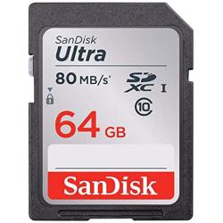 SanDisk Ultra 64GB Class 10 SDXC UHS-I Memory Card up to 80MB/s (SDSDUNC-064G-GN6IN)