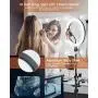 10" Selfie Ring Light with Tripod Stand & 2 Phone Holder, ELEGIANT Led Ring Light with Remote Ringlight for Live Stream Makeup YouTube Tiktok Photography Compatible with iPhone iPad Android (Upgraded) 10" Selfie Ring Light with Tripod Stand & 2 Phone Holder, ELEGIANT Led Ring Light with Remote Ringlight for Live Stream Makeup YouTube Tiktok Photography Compatible with iPhone iPad Android (Upgraded)