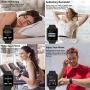 Smart Watch - Sazooy Bluetooth Smart Watch Support Make/Answer Phones Send/Get Messages Compatible Android iOS Phones with Camera Pedometer SIM SD Card Slot for Men Women (Black)