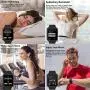 Smart Watch - Sazooy Bluetooth Smart Watch Support Make/Answer Phones Send/Get Messages Compatible Android iOS Phones with Camera Pedometer SIM SD Card Slot for Men Women (Black)