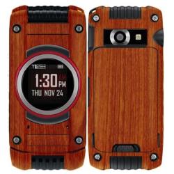 Skinomi Light Wood Full Body Skin Compatible with Casio GZone Ravine 2 (Full Coverage) TechSkin with Anti-Bubble Clear Film Screen Protector