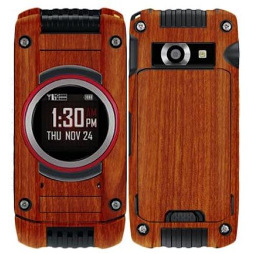 Skinomi Light Wood Full Body Skin Compatible with Casio GZone Ravine 2 (Full Coverage) TechSkin with Anti-Bubble Clear Film Screen Protector