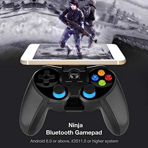 LIJUN-Game Mobile Game Control per PUGB, Ninja Bluetooth Gamepad Wireless Controller Mobile Phone Game Free Fire Button Joystick Gamepad Six Finger All-in-One Mobile Game Controller