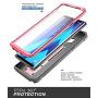 SUPCASE Unicorn Beetle PRO Series Phone Case for Samsung Galaxy Note 9, Full-Body Rugged Holster Case with Built-in Screen Protector for Samsung Galaxy Note 9 2018 (Pink)