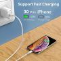 USB C to Lightning Cable 2Pack 3FT [Apple MFi Certified] iPhone 11 Lightning to USB-C Fast Charging Cable Compatible iPhone 11/11 Pro/11 Pro Max/X/XS/XR/XS Max/8/8 Plus, Supports Power Delivery