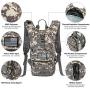 SHARKMOUTH Tactical MOLLE Hydration Pack Backpack 900D with 2L Leak-Proof Water Bladder, Keep Liquids Cool for Up to 4 Hours, Daypack for Hiking, Cycling, Running, Hunting, USA Flag Patch