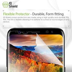 IQ Shield Screen Protector Compatible with Galaxy S8 5.8 inch (2017)(2-Pack)(Case Friendly)(Updated Version) Anti-Bubble Clear Film
