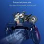 XuBa H5 Hand Grip Mobile Phone Gamepad Retractable Cooling Fan Joystick Controller Battery Holder Hollow Trigger H5 Fan with Battery