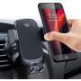 DesertWest Universal Car Vent Phone Mount [One Touch Auto Grip] Upgraded Cell Phone Holder for Car Ultra Stable Easy Vent Mount for iPhone 11 Pro X SE 2020 Samsung LG Moto Google All 4-7 Inch Phones